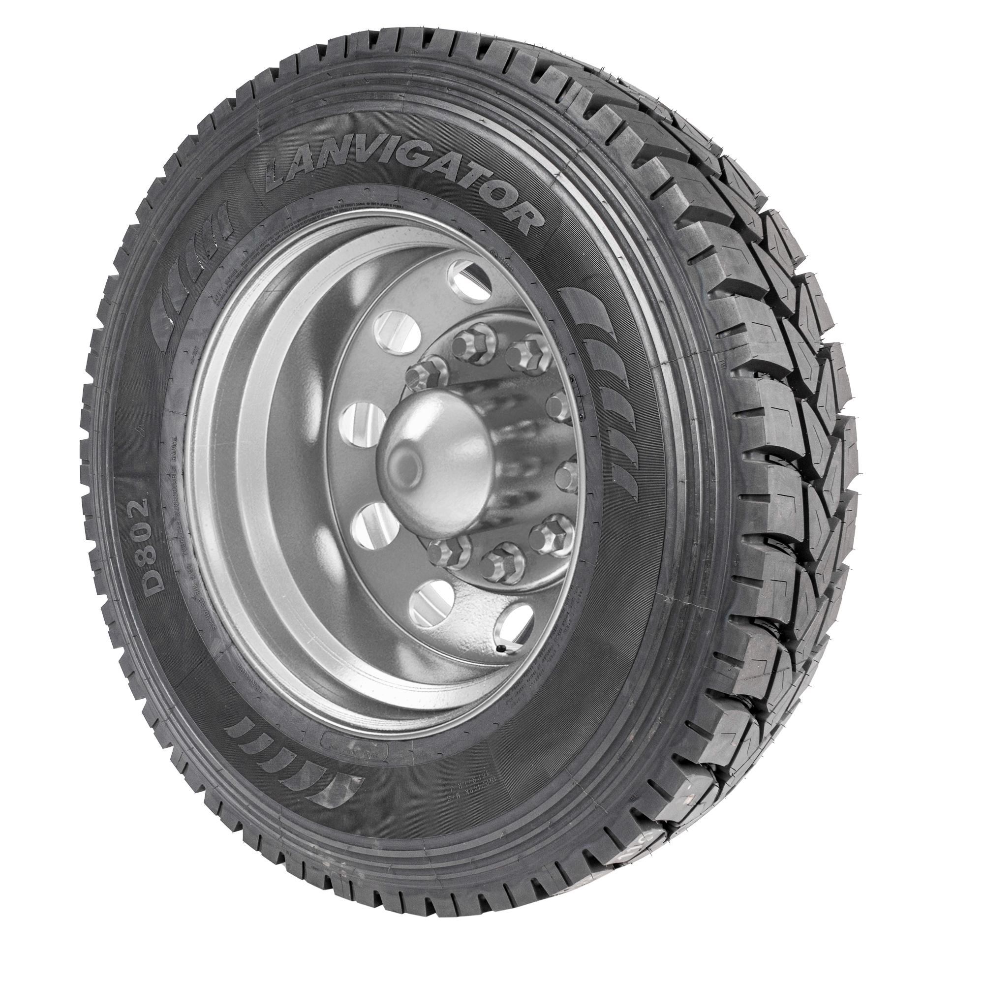 12R22.5 TL 18PR TRACC(70%ON - 30%OFF) LANVIGATOR D802 - TBR110
